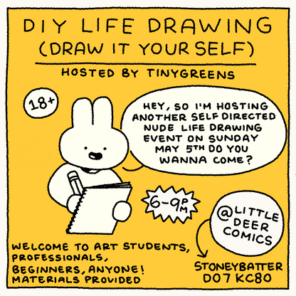 DIY (Draw It Yourself) Life Drawing May 5th