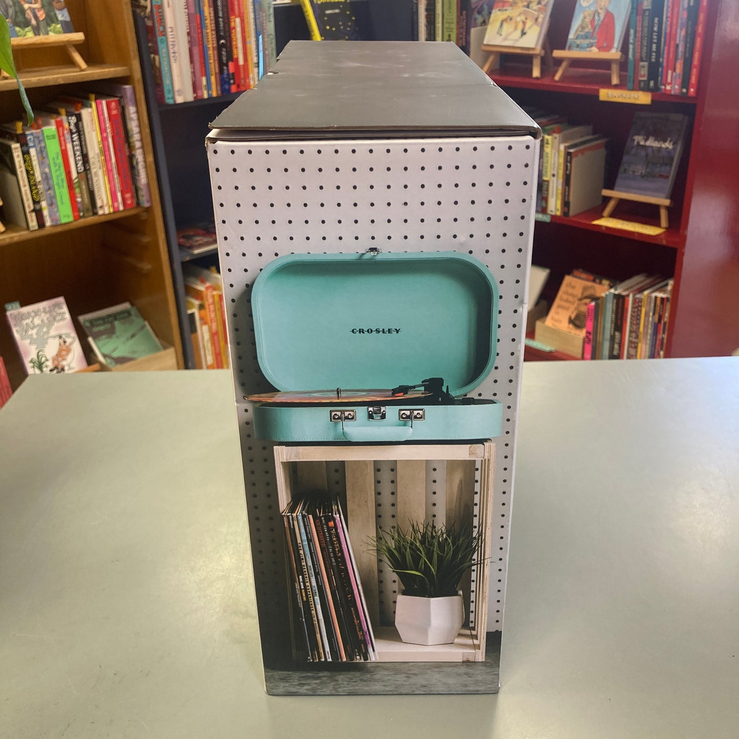 Crosley Discovery Portable Turntable: Turquoise (Electronics)