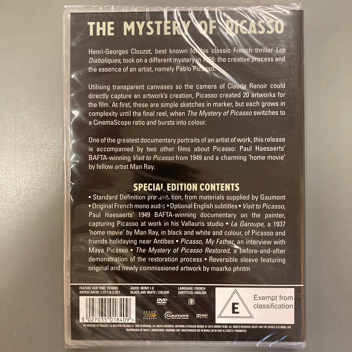 The Mystery Of Picasso (DVD)
