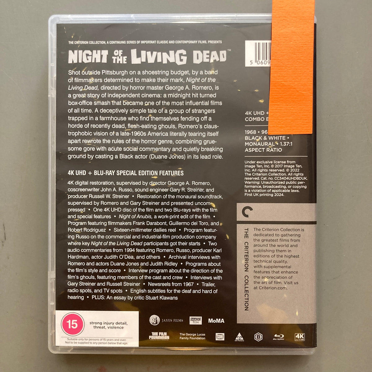 Night of the Living Dead (4k + Blu-ray)