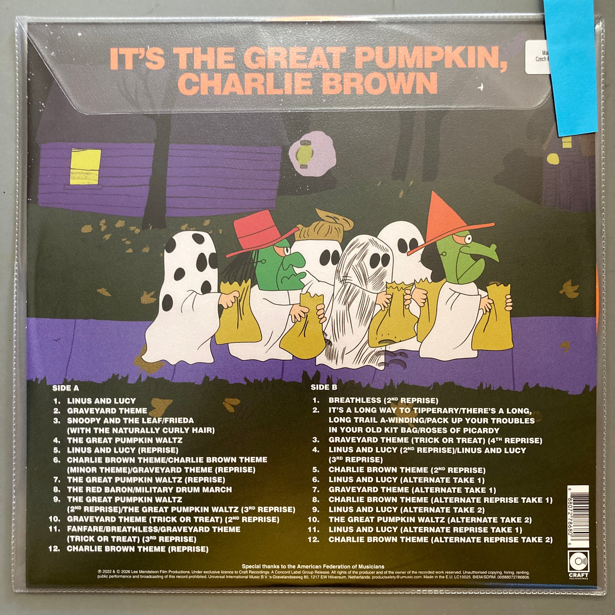 It's the Great Pumpkin, Charlie Brown (Zoetrope Vinyl)