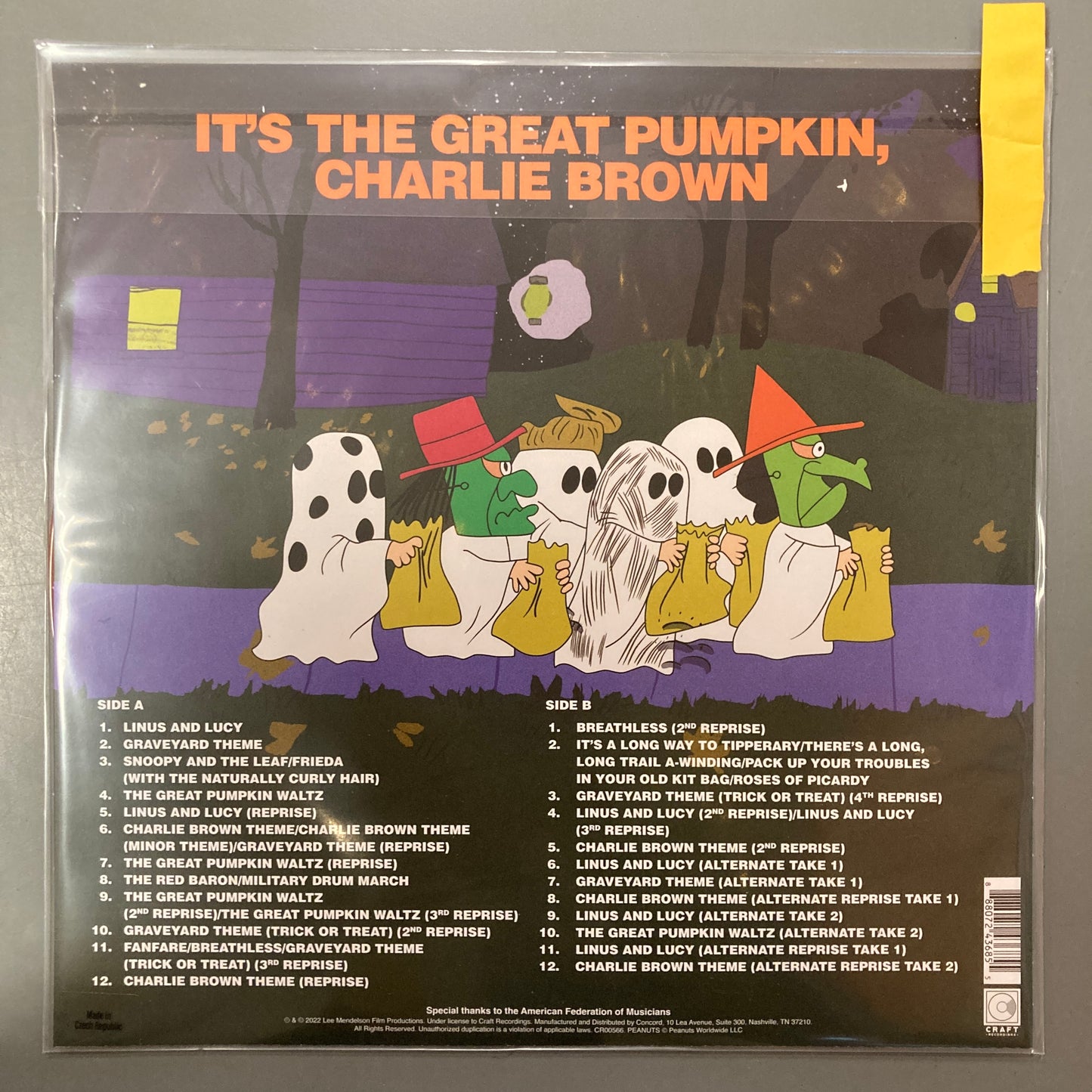 It's the Great Pumpkin, Charlie Brown (Pumpkin Vinyl)