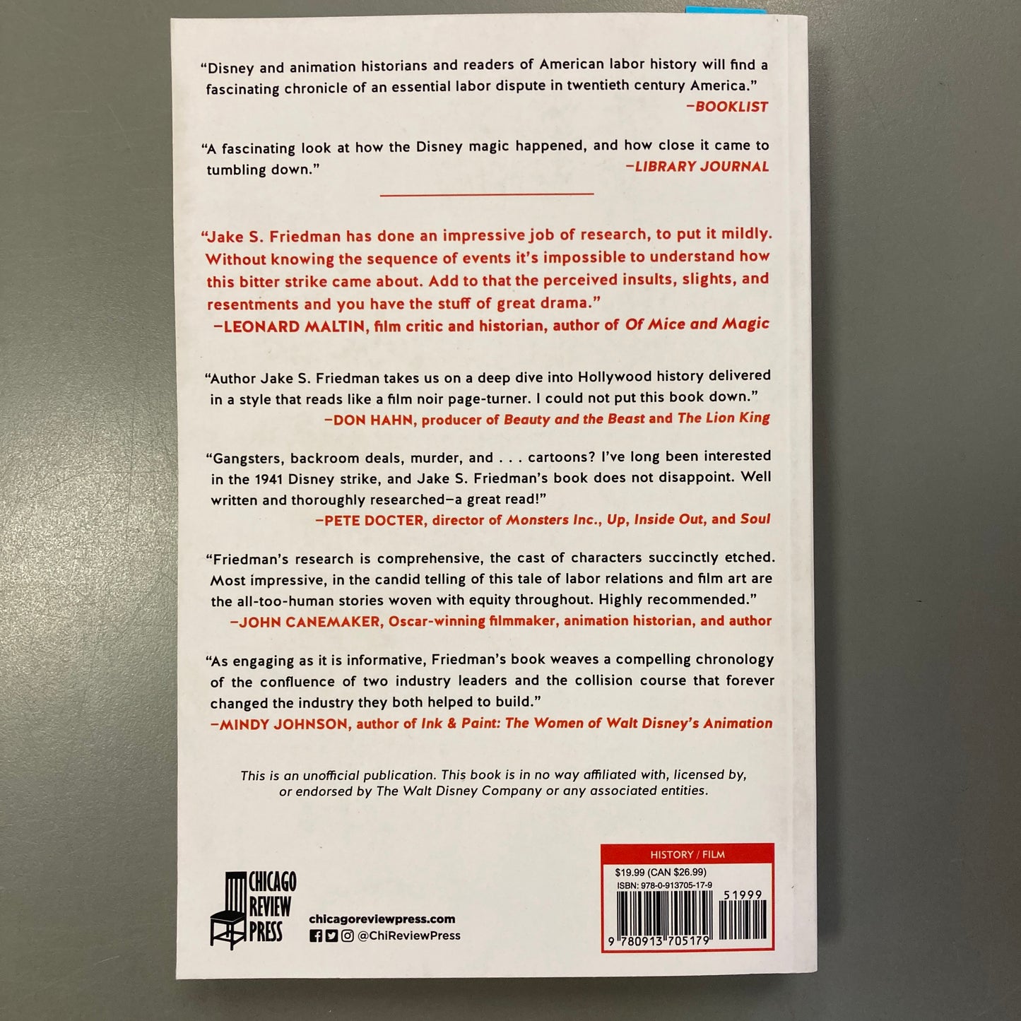 The Disney Revolt: The Great Labor War of Animation's Golden Age