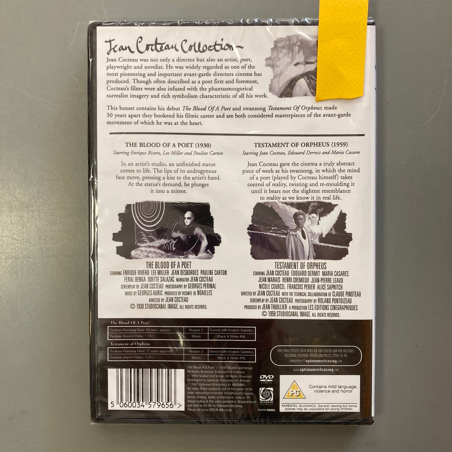 Jean Cocteau Collection: The Blood of the Poet & Testament of Orpheus (DVD)