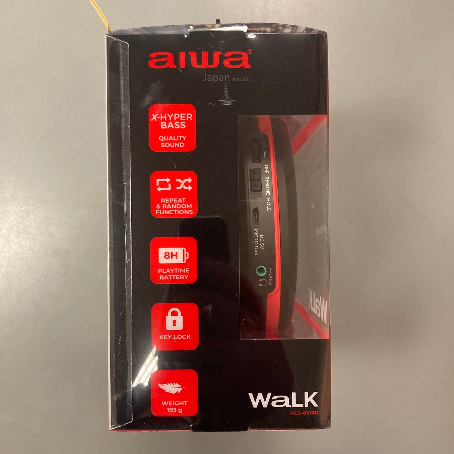 AIWA Portable CD Player: Red (Electronics)