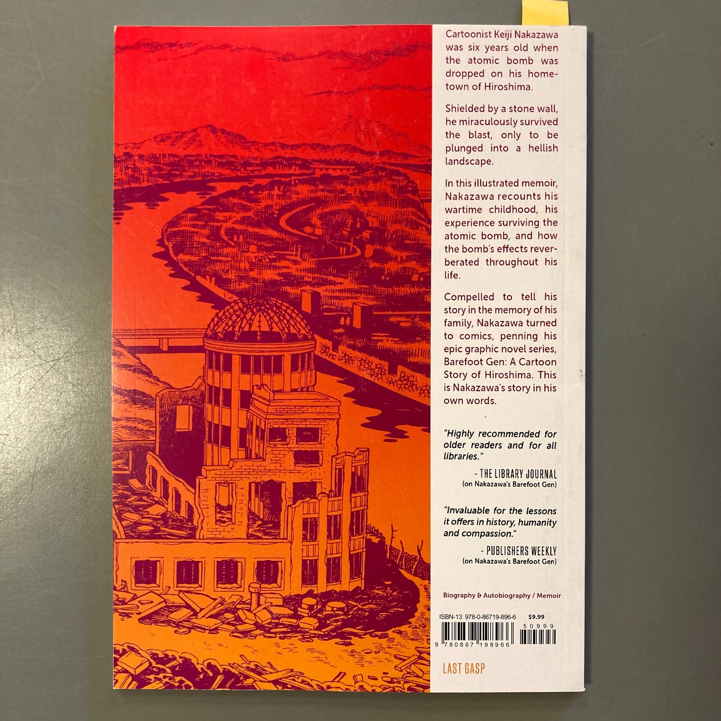 I Can't Forget the Bomb: Barefoot Gen and the Atomic Bombing of Hiroshima: A Memoir