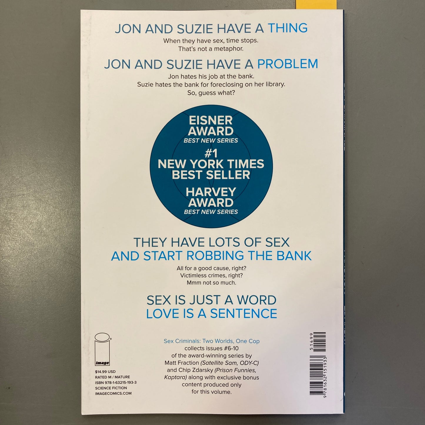 Sex Criminals, Volume Two: Two Worlds, One Cop