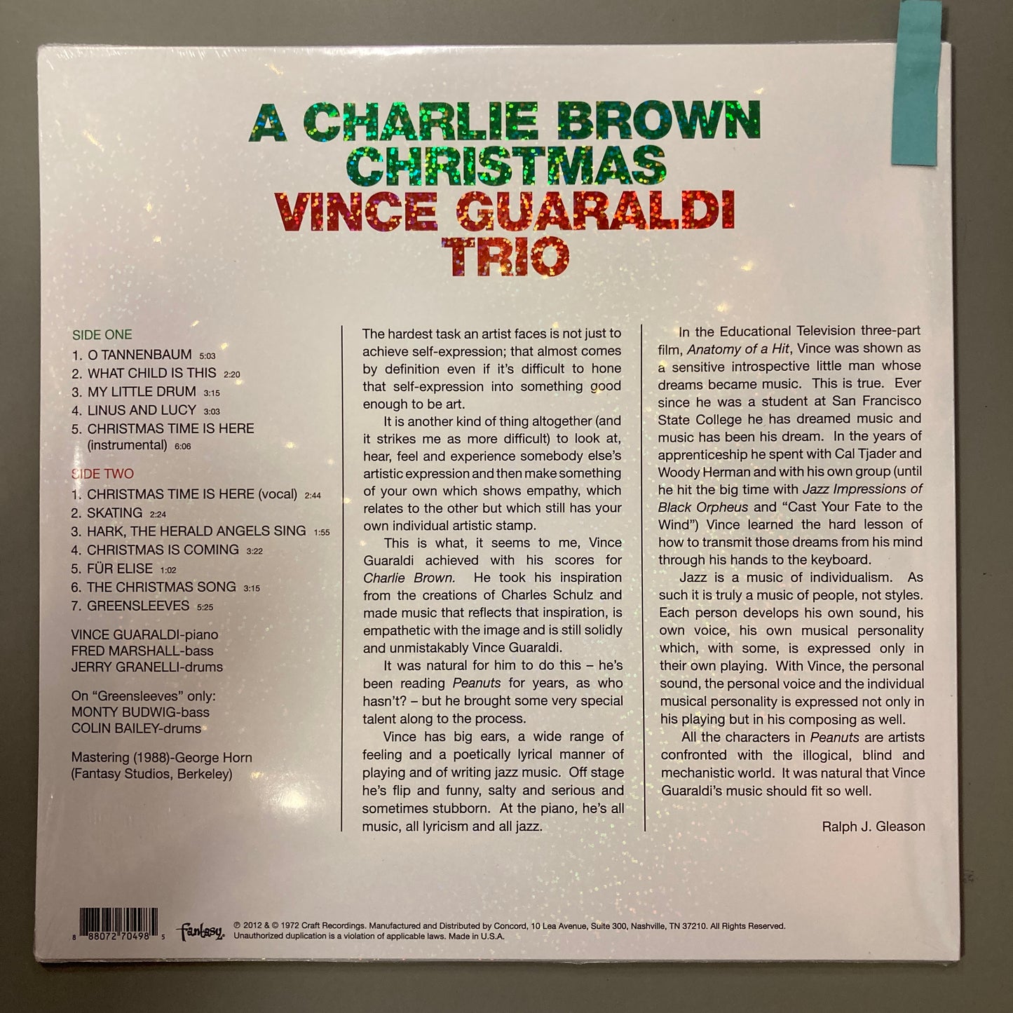 A Charlie Brown Christmas, 60th Anniversary (Vinyl)
