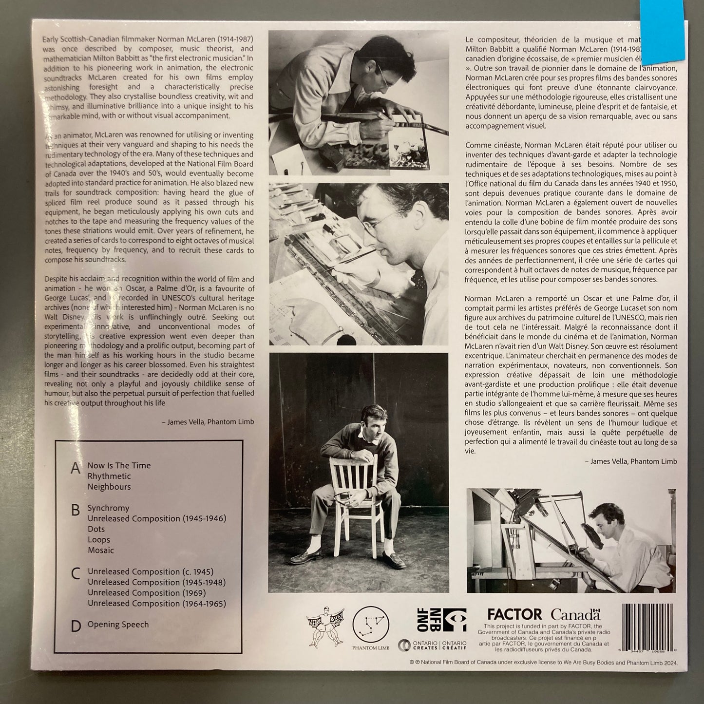 Rhythmic: The Compositions of Norman McLaren (Vinyl)