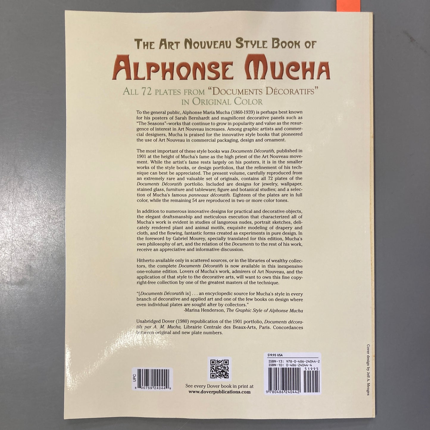 The Art Nouveau Style Book of Alphonse Mucha