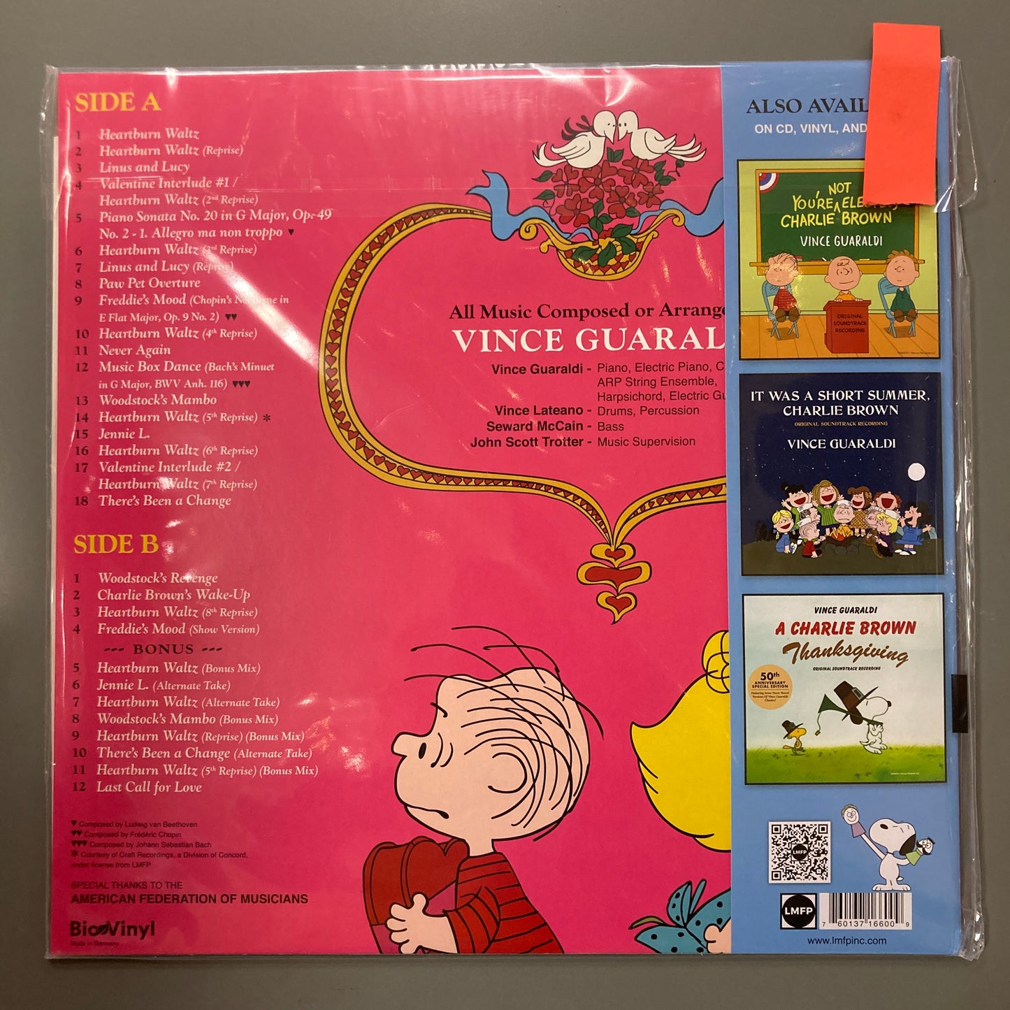 Be My Valentine, Charlie Brown (Vinyl)