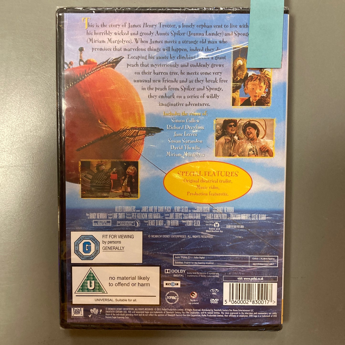 James and the Giant Peach (DVD)