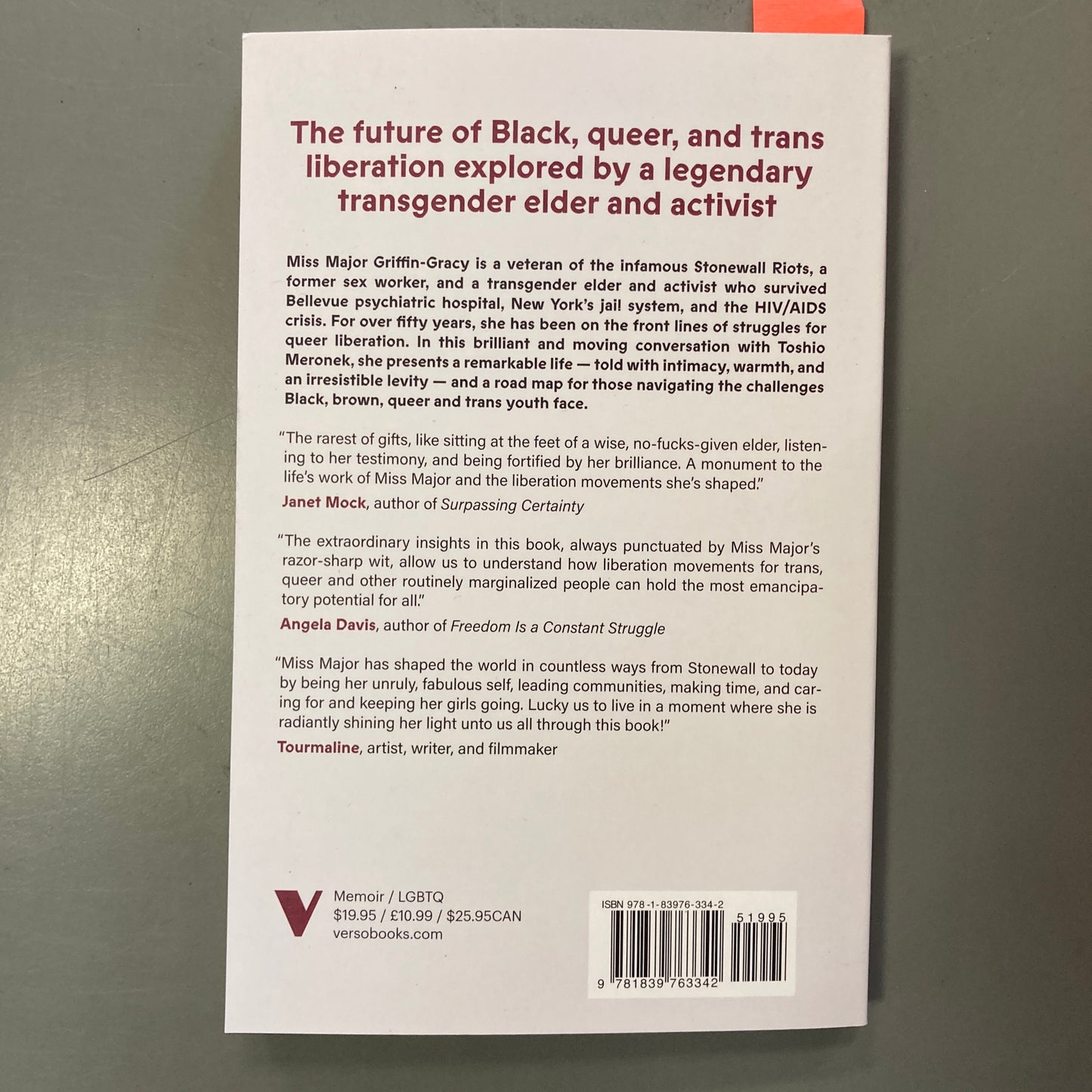 Miss Major Speaks: Conversations with a Black Trans Revolutionary