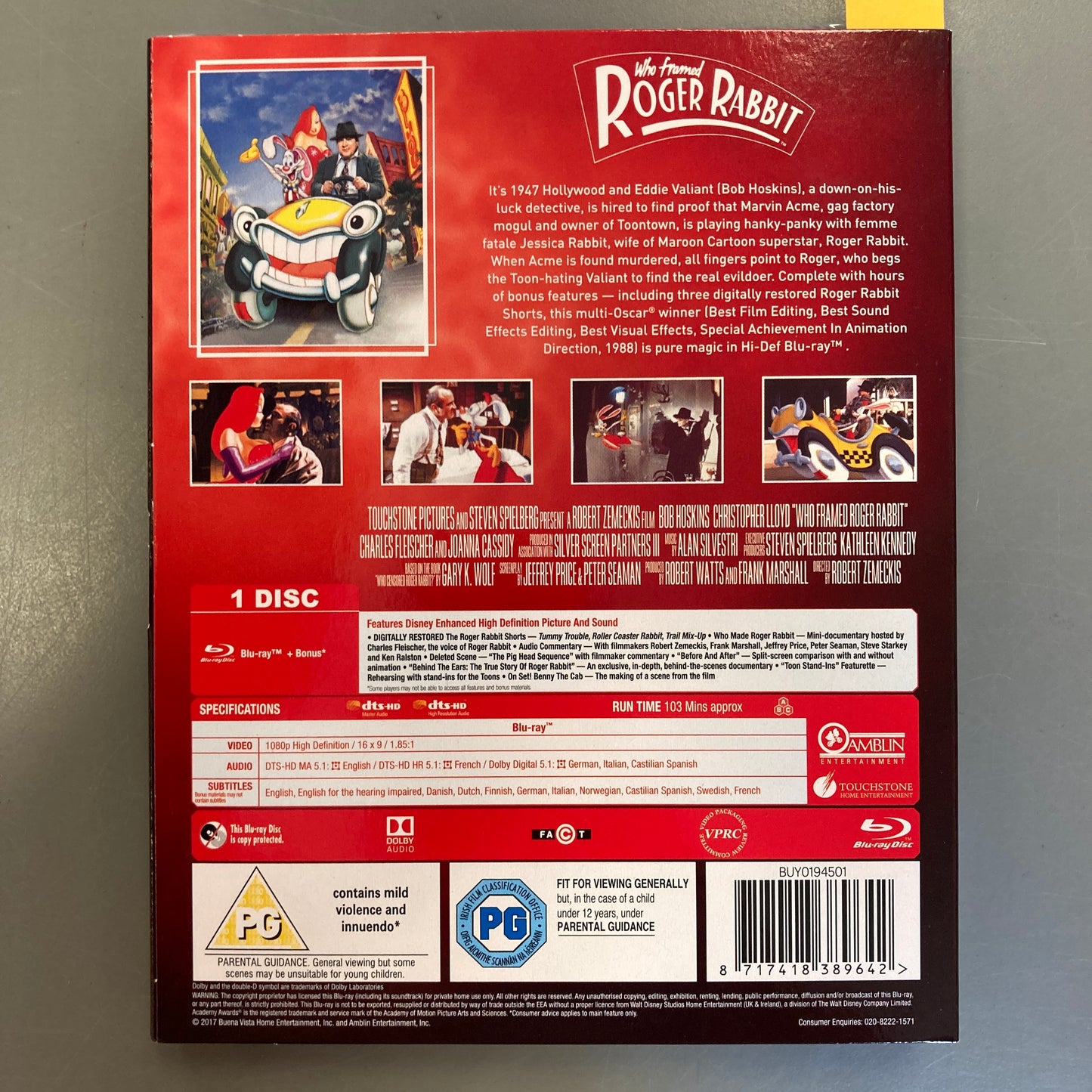 Who Framed Roger Rabbit (Blu-ray)