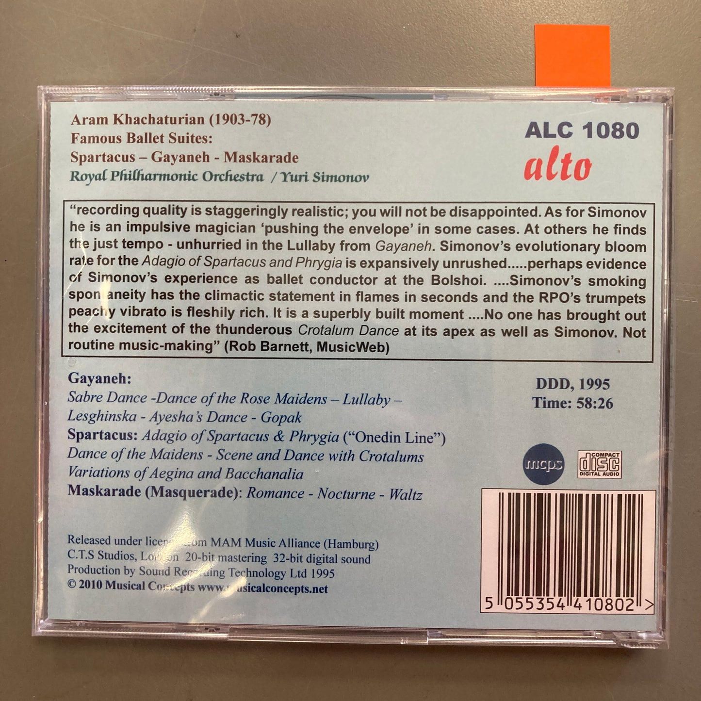 Khachaturian Ballet Suites (Audio CD)