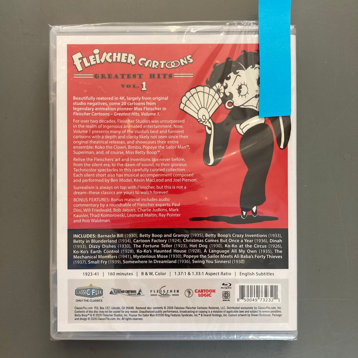 Fleischer Cartoons, Greatest Hits: Volume 1