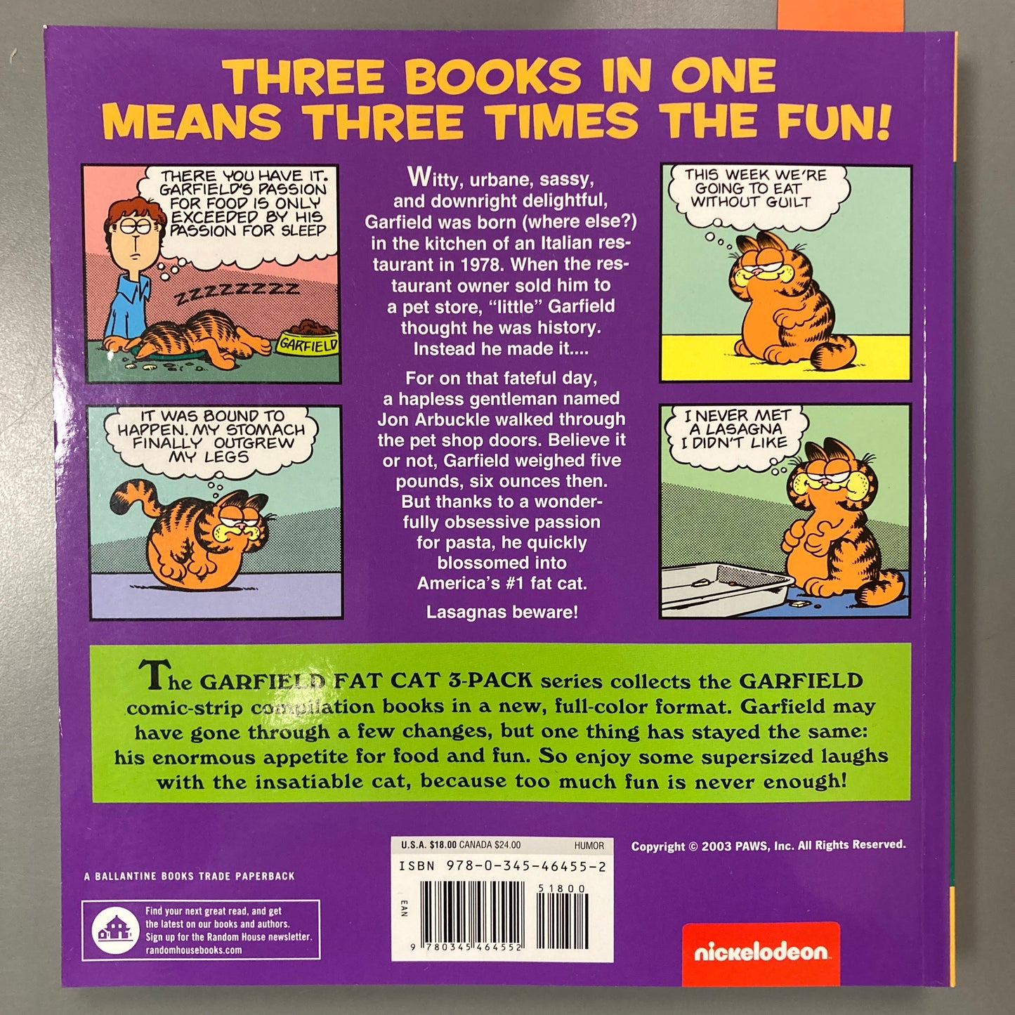 Garfield Fat Cat 3 Pack #1