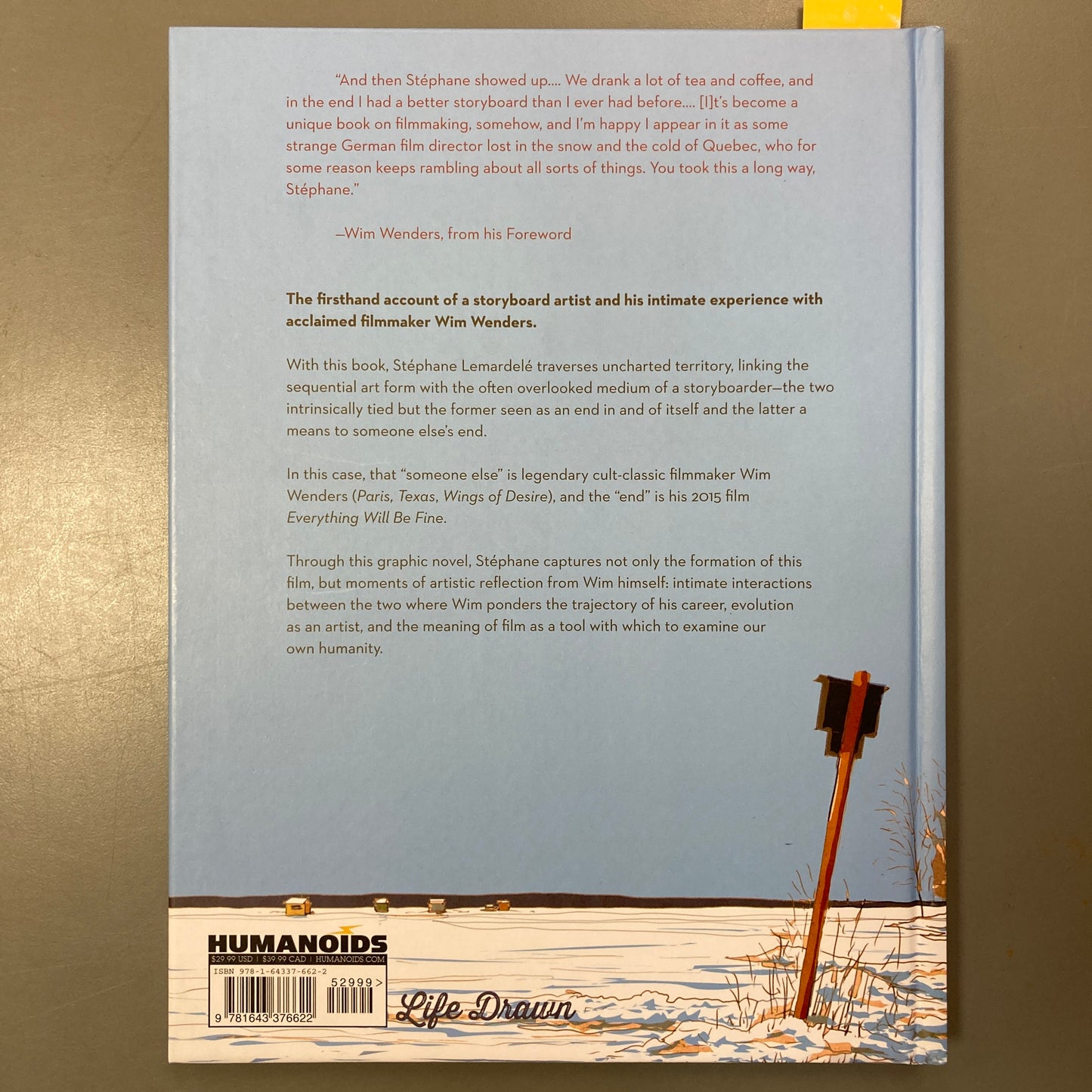 Storyboarding for Wim Wenders