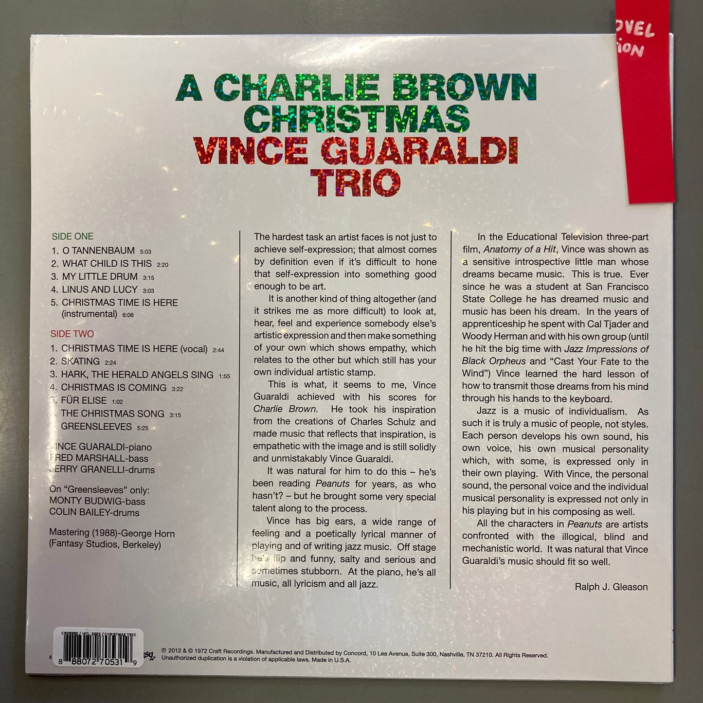 A Charlie Brown Christmas, Tree Green (Vinyl)