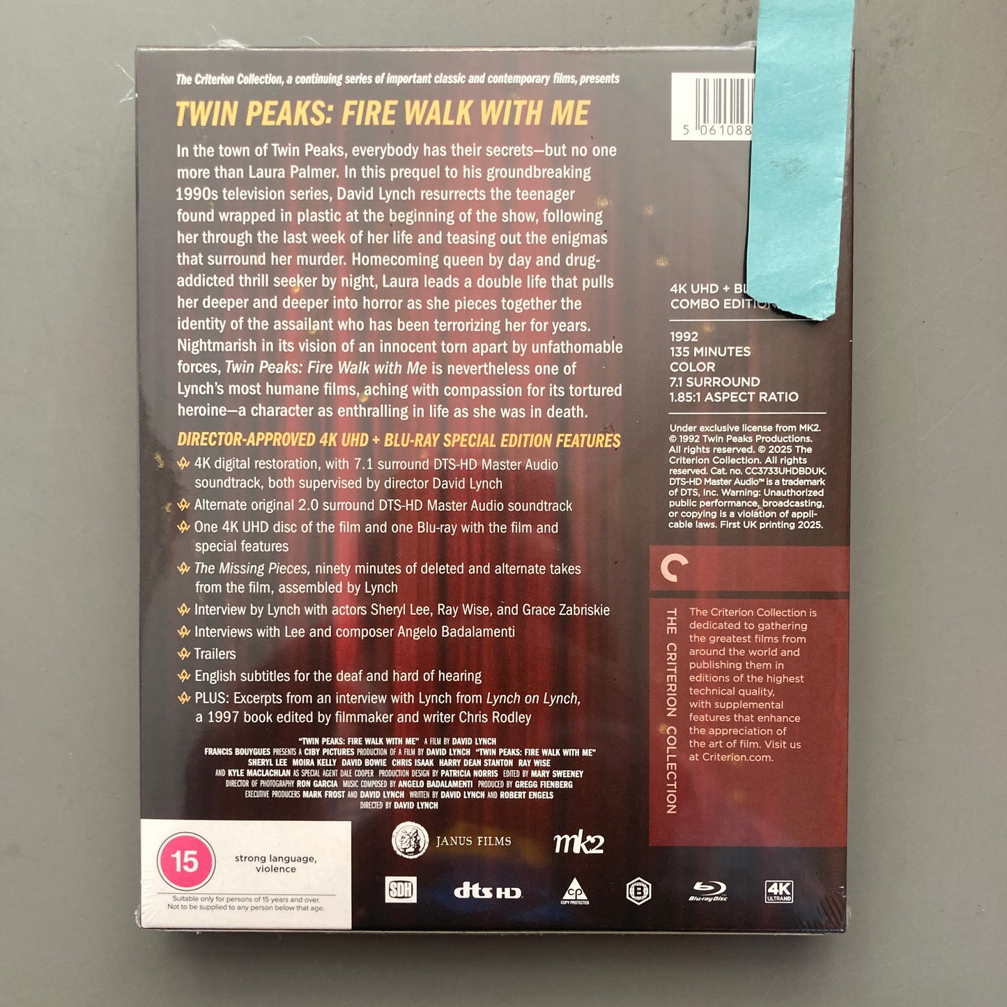 Twin Peaks: Fire Walk with Me (4k + Blu-ray)