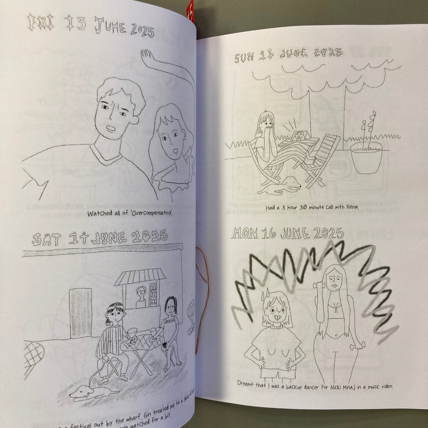 June 2025 Memories, a comic zine