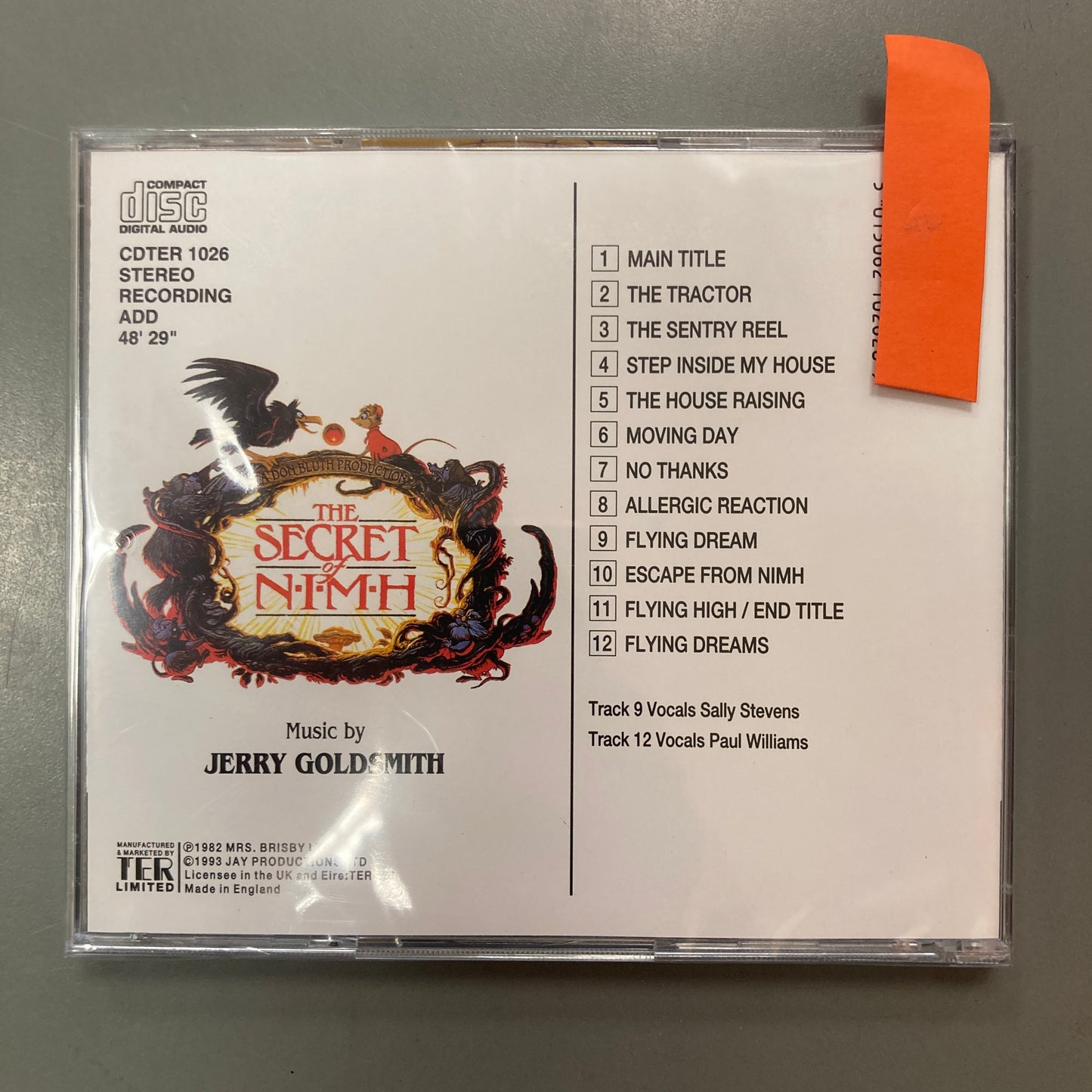 The Secret of Nimh (Audio CD)