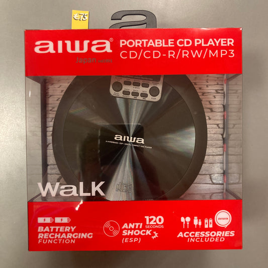 AIWA Portable CD Player: Red (Electronics)