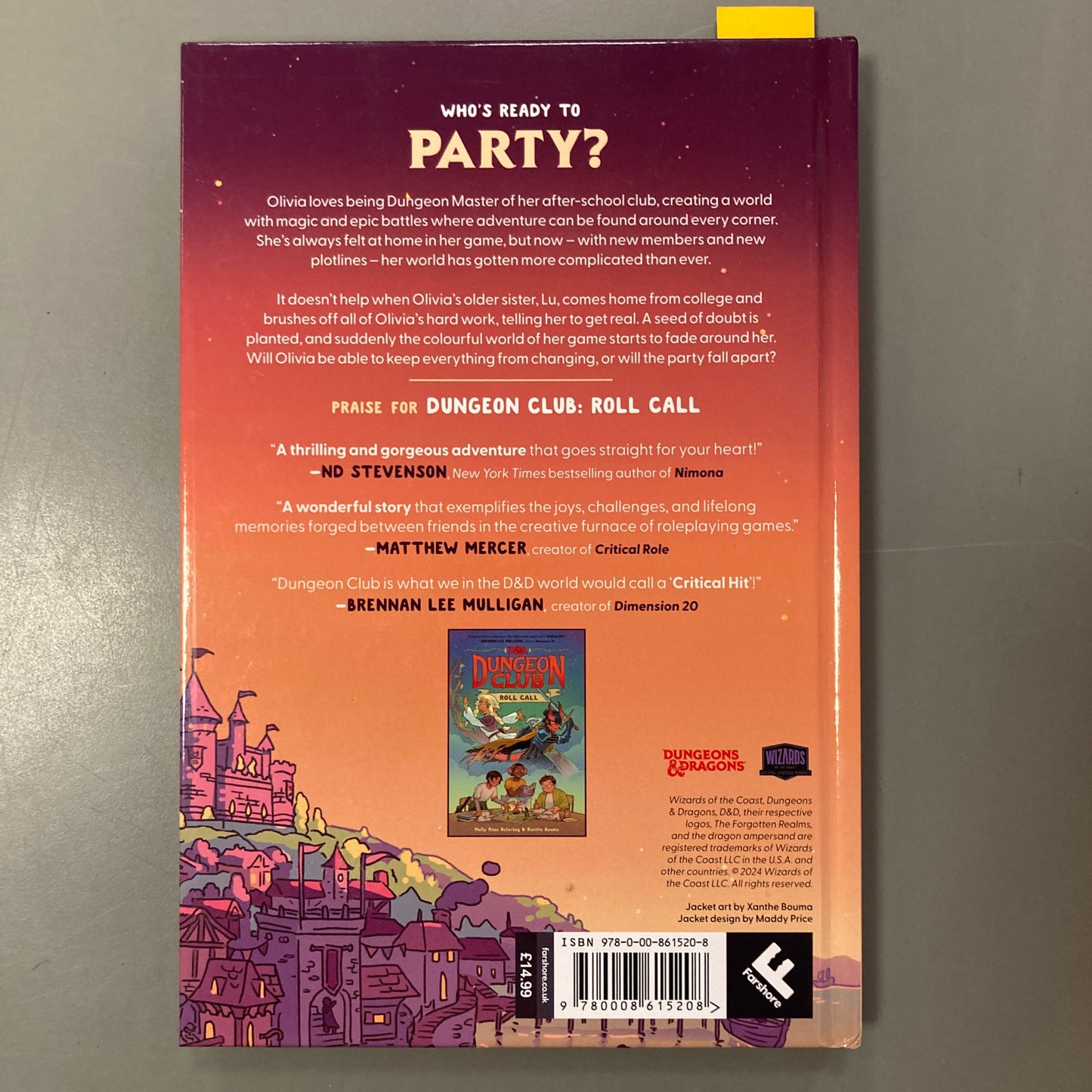 D&D Dungeon Club: Time to Party (Hardcover)