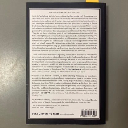 Birth of an Industry: Blackface Minstrelsy and the Rise of American Animation
