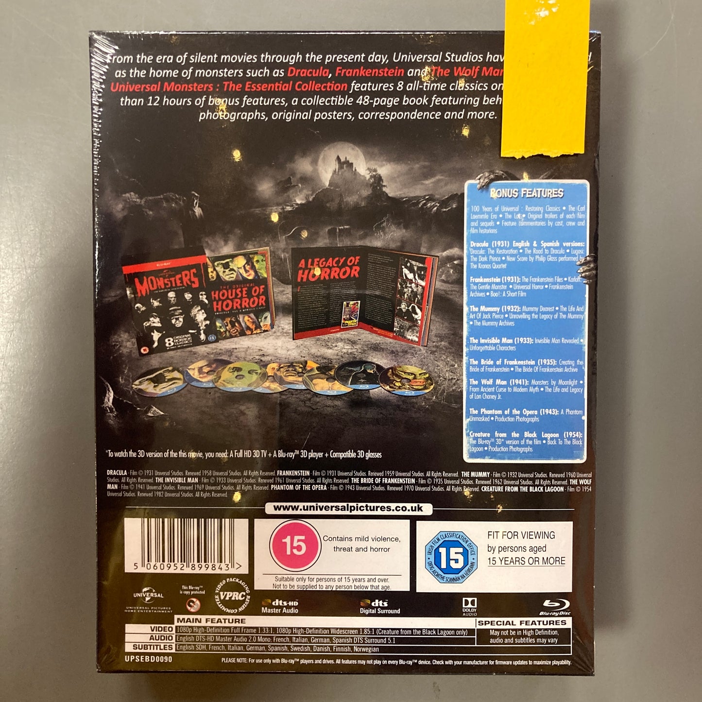 Universal Classic Monsters, The Essential Collection (Blu-ray)