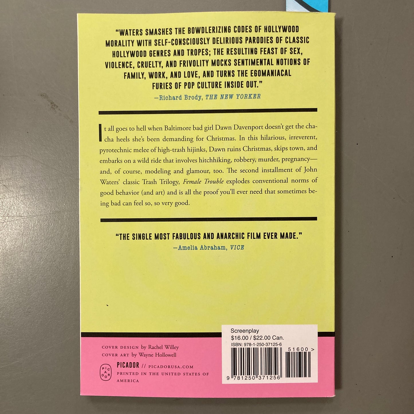 Female Trouble, A Screenplay