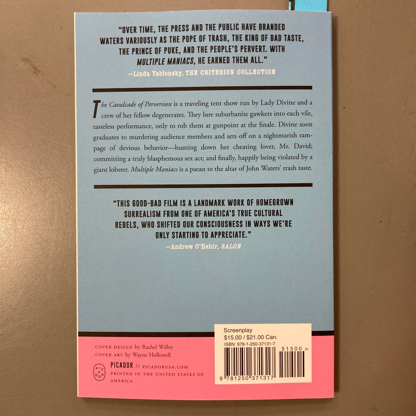 Multiple Maniacs, A Screenplay