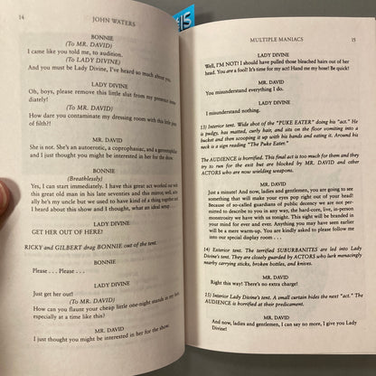 Multiple Maniacs, A Screenplay