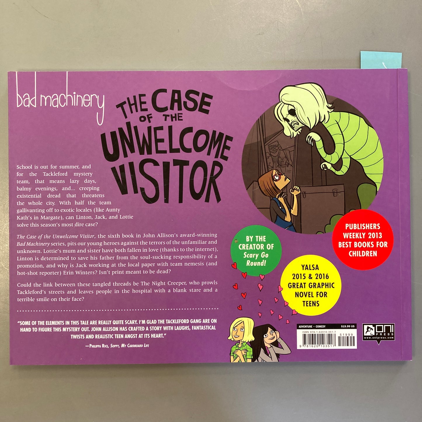Bad Machinery: The Case of the Unwelcome Visitor