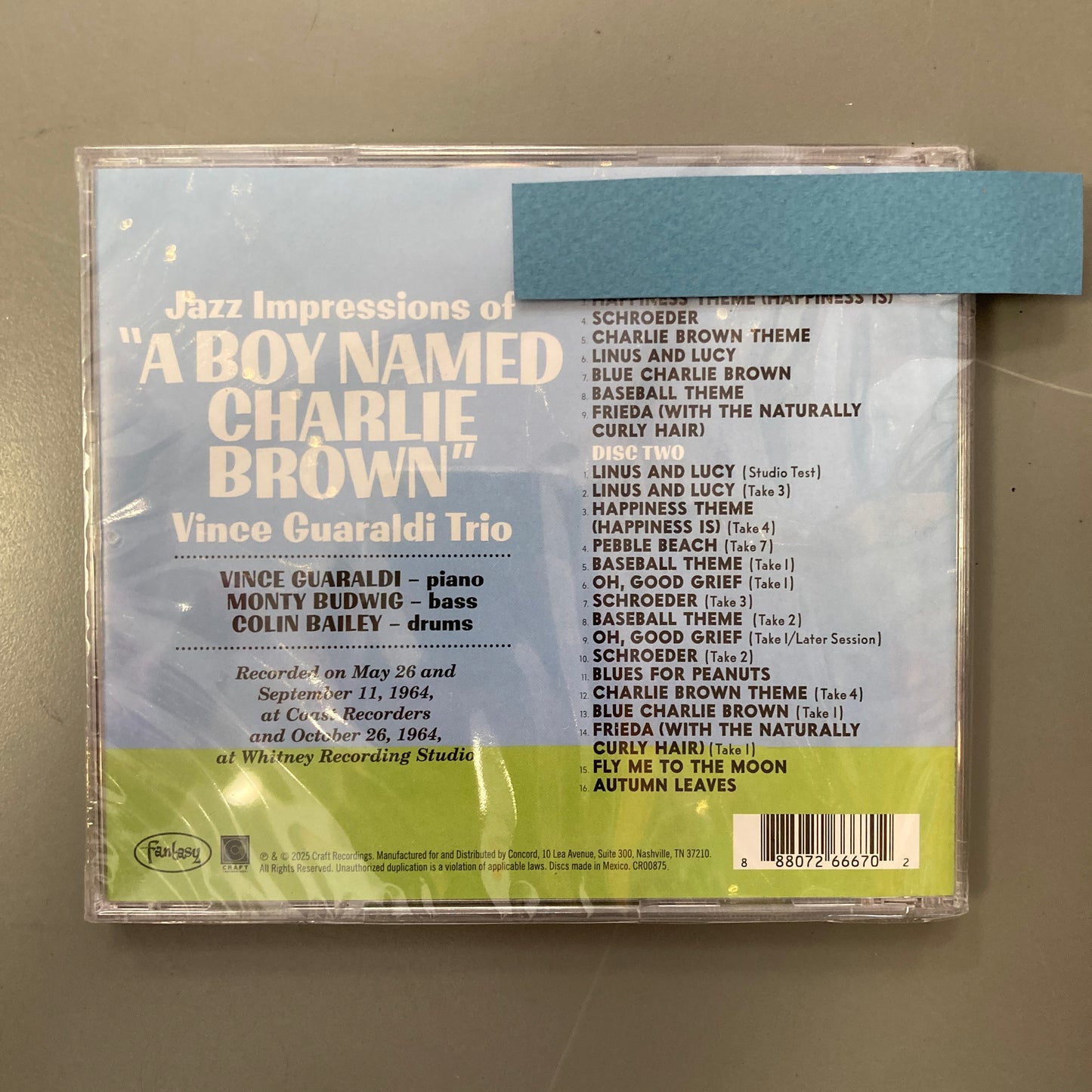 Jazz Impressions of A Boy Named Charlie Brown (2x CD)