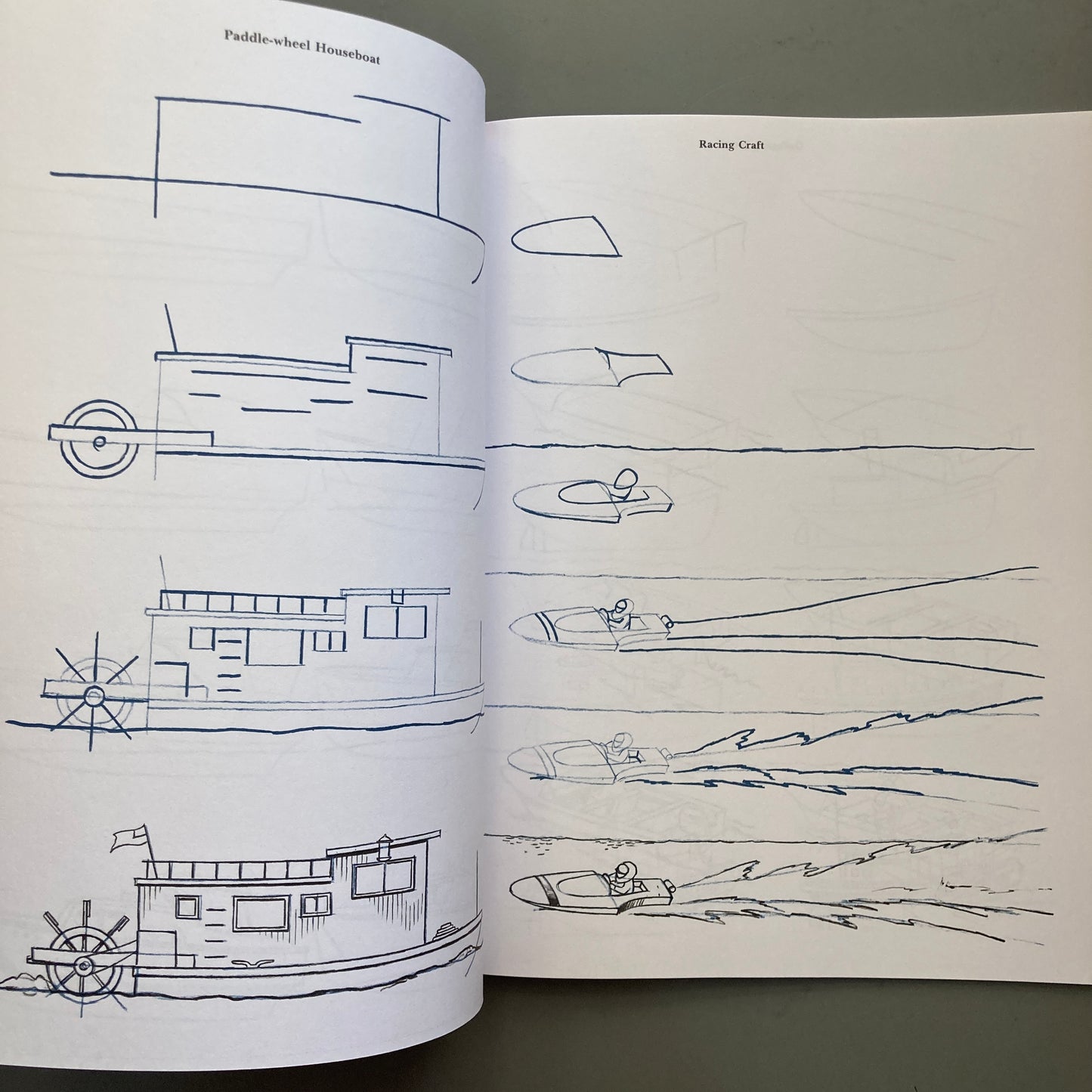 Draw 50 Boats, Ships, Trucks, and Trains