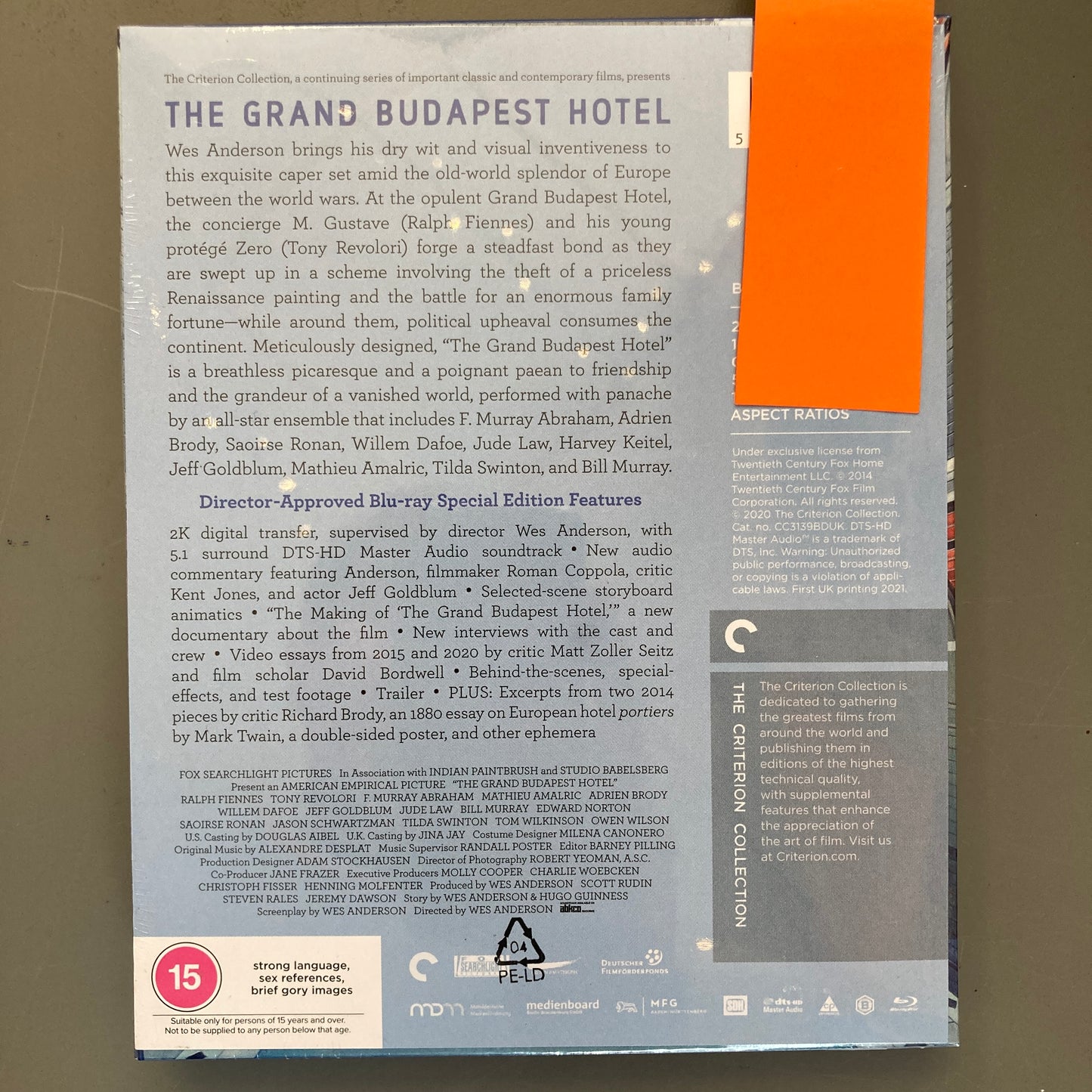 The Grand Budapest Hotel (Special Edition Blu-ray)