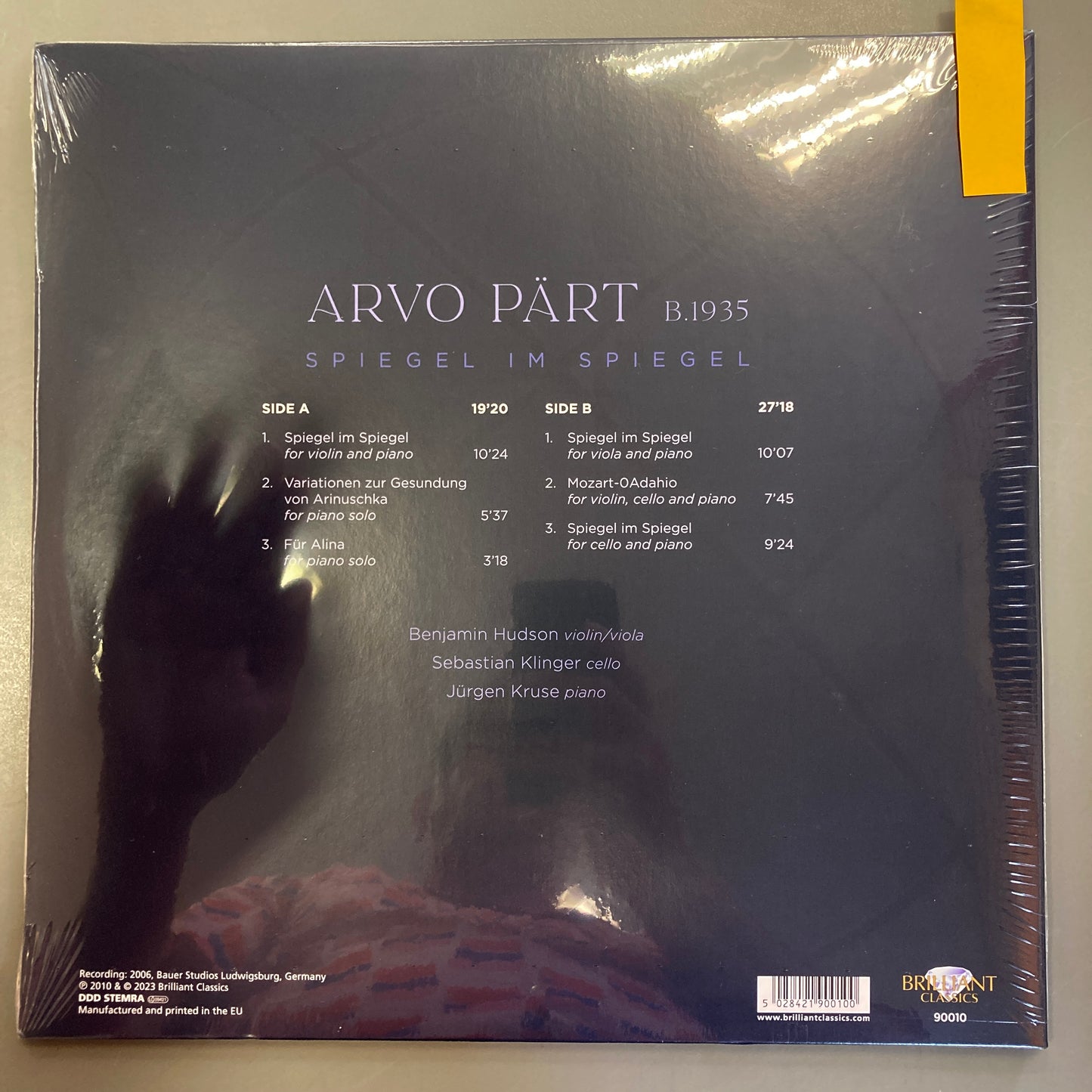 Arvo Pärt: Spiegel im Spiegel (Vinyl)