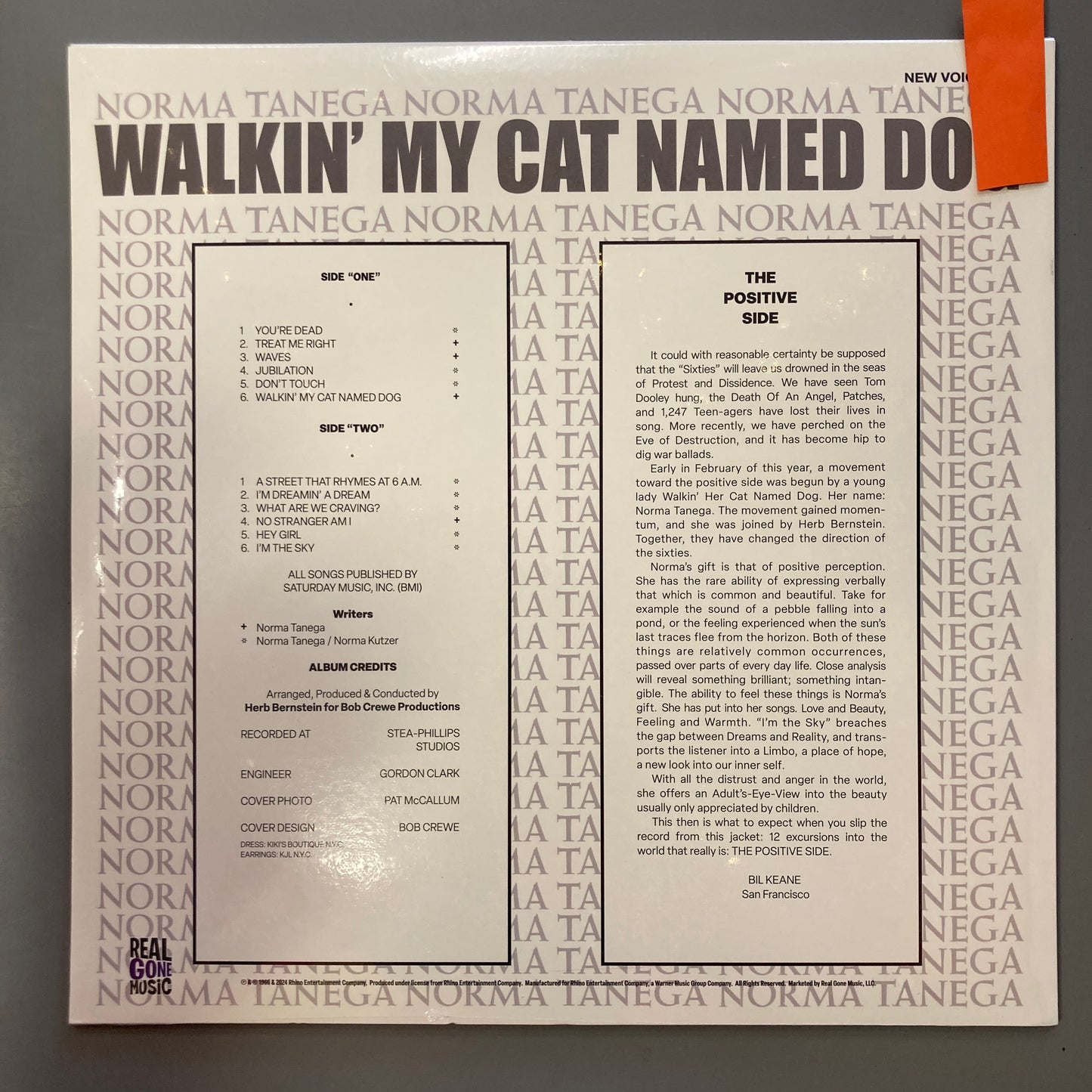 Walkin' My Cat Named Dog (Vinyl)