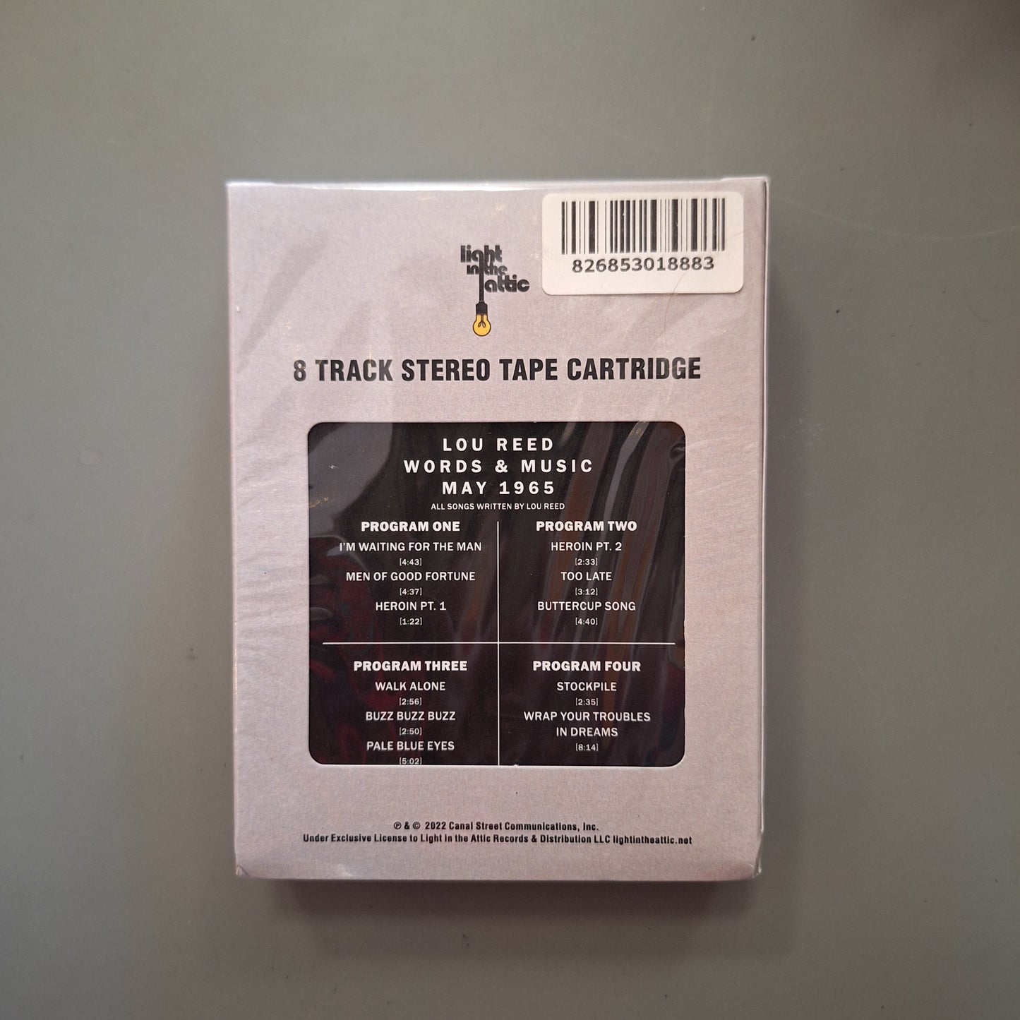 Words & Music, May 1965 8-Track Tape Edition - Lou Reed
