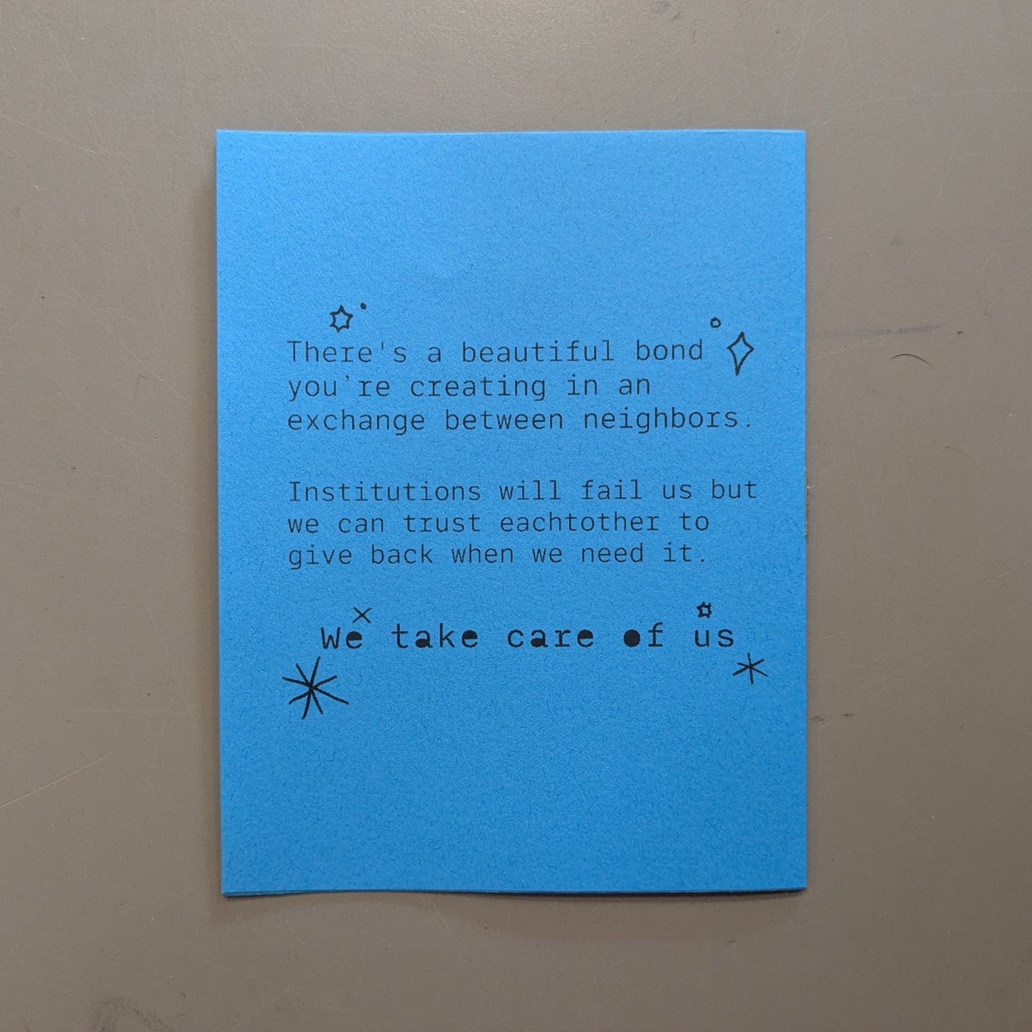 We Take Care of Us
